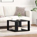  Kaffebord Svart Eik 85x55x31 cm Laget av Tre