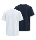 Only & Sons Lenny 2-pk t-skjorte til junior - blue nights (122/128) - 122/128