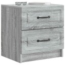  Nattbordskap Grå sonoma 43 x 34,5 x 44,5 cm Konstruert tre