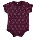 Pippi Bodyer k/e 4 pack Rosa/Lilla m. Mønster Pippi Baby 68 Kortermet body 62