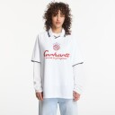 T skjorte Carhartt WIP S/S Terrace Football T Shirt UNISEX Heart Train Jacquard White XXL