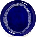 Feast Plate 26,5 cm Dark Blue / White Striped