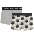Molo Boxershorts   Justin   2 pack   Fotballmåne   Molo   9 10 år 134 140   Boxershorts Grå Hvit Svart