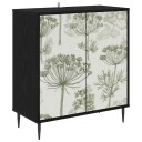 vidaXL Serviesskap GOTHA Svart eik 69 x 33 x 76 cm Konstruert tre