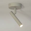 Sigma Vegglampe Sopel taupe 1 lyskilde stål G9 høyde 15 cm