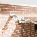  Automatisk Uttrekkbar Markise med LED Flerfarget Stripe 450x300 cm