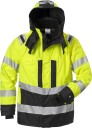 Fristads 4515 GTT Skalljakke Varselgul/Svart med Avtagbar Hette XS