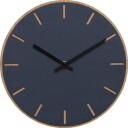 Hemverk - Smokey Blue veggklokke 28 cm blå linoleum m/svart viser
