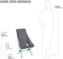 Helinox Chair Zero High-Back Black/Cyan Blue OS