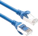 ACT Nettverkskabel Cat6A S/FTP TPE RJ45 Ultrafleksibel 7 m Blå
