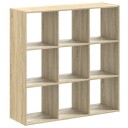  Bokhylle sonoma eik 102x32x102 cm konstruert tre