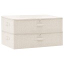 vidaXL Oppbevaringsbokser 2 stk stoff 70x40x18 cm grå