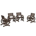  Utestoler 4 stk heltre gran 3207128