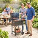Kompakt kullgrill med termometer og ventilasjon
