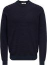 ONLY & SONS Onsdave Reg Ls Crew Neck Knit Noos   Navy   L
