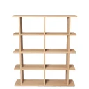 Ferm Living Kona Bokhylle  2x4   Naturlig eik