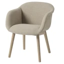 Muuto Fiber Soft Armchair Wood Base   Ecriture 240 Oak
