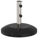 vidaXL Parasolfot for 40 50 mm stang 26.75 kg Svart for 40 50 mm Pole