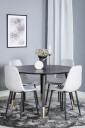 Venture Home   Spisegruppe Dipp med 4 stk stoler Polar   Svart