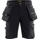Blåkläder 198816449900C60 Håndverksshorts 4-veisstretch, X19, svart Str. C60, Klær
