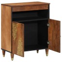  Serviesskap med hylle Brun 60 x 33 x 75 cm Massiv mango tre