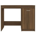vidaXL Skrivebord brun eik 100x50x76 cm konstruert tre