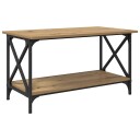  Kaffebord artisan eik 80 x 45 x 45.5 cm Konstruert tre