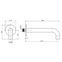Fima Badekartut Circolo F2929 Rund L22,5cm Krom (GRO-4501687)