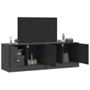  TV-benker 2 stk antrasitt 67x39x44 cm stål