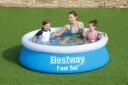 Bestway Oppblåsbart basseng Fast Set rundt 183x51 cm blå