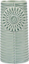 Dottir - Pipanella Lines oval vase 18,1x8,5 cm grønn