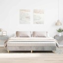 Sengeramme uten madrass betonggrå 160x200 cm konstruert tre