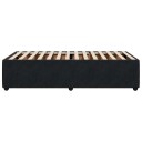  Sengeramme svart 90x200 cm fløyel 3284984