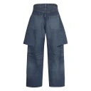 Sacai Dame Jeans Blå M,