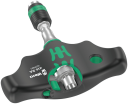 Wera 416 RA T-håndtak Skralleskrutrekker med Bitholder - 1/4" Sekskant