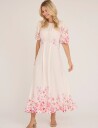 A View Botanic Dress   Cream   34