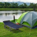 Campingseng sammenleggbar feltseng sammenleggbar seng med pute sidelomme madrass gjesteseng kan holde opptil 150 kg reise utendø