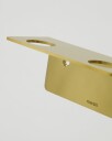 Meraki Bottle Hanger 2 Holes   Brushed Brass Finish