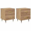  Nattbordskap 2 pcs artisan eik 40 x 35 x 47.5 cm Konstruert tre