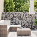 vidaXL Gabionkurv galvanisert stål 300x30x100 cm