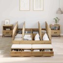 Oppbevaringsseng i Artisan Eik 120x190 cm