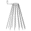 vidaXL Nettlys for juletre med 150 LED kaldhvit 150 cm