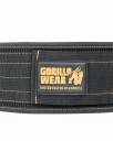 Gorilla Wear Nylon Lifting Belt 10cm Black/Gold - ml