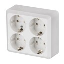 ABB 402EA Stikkontakt 2-veis, utenpåliggende, IP20