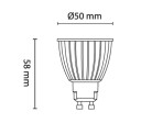 Unilamp Spotlight LED Pære GU10 PrismaCob+ 2700K 6,5W 40° Grå