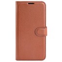 INCOVER Motorola Moto G42 Litchi Kunstskinn Deksel m. Lommebok - Brun