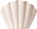 Dusty Deco   Concha Vase Fluted White Large Vaser Edin & Lina Kjellvertz Hvit