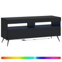 vidaXL LED TV skap Svart Konstruert tre