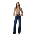 Paige Dame Jeans Blå W30,