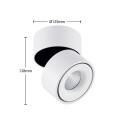 Arcchio Rotari LED-takspot, 1 lyskilde, 17,6W